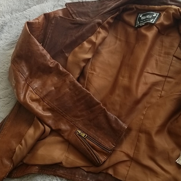 Italian Lamb Skin Leather Jacket - Picture 6 of 6